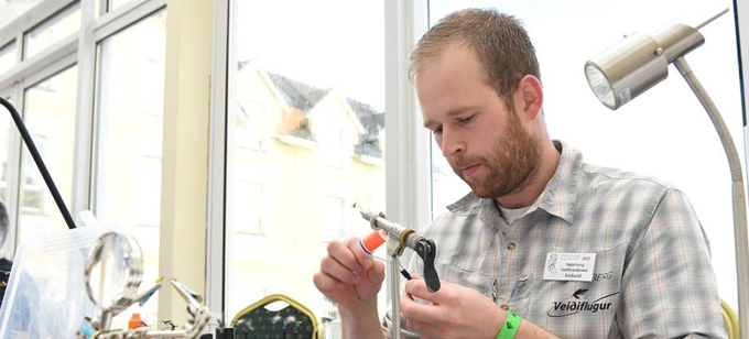 Fly Dresser at the 2019 Irish Fly Fair
