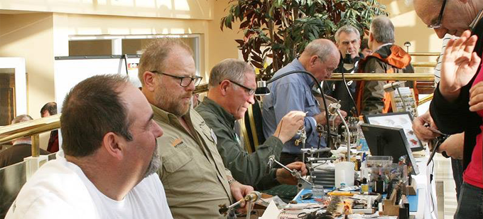 Fly Tyers Row at The Irish Fly Fair