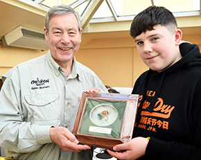 Brian Burnett Fly Dresser tying at The Irish Fly Fair 2025