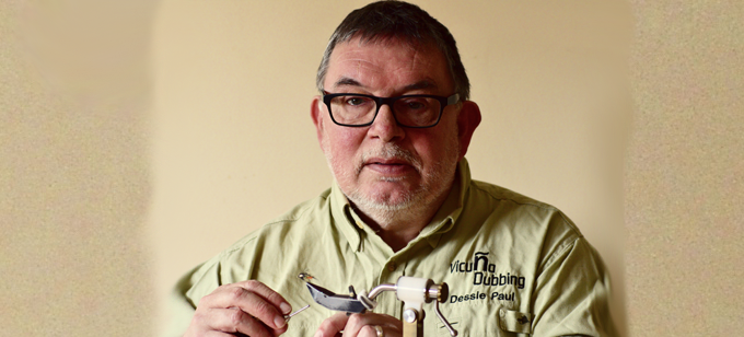 Desmond Paul Fly Dresser at The Irish Fly Fair - Killyhevlin Hotel Enniskillen on the 18th & 19th November 2023