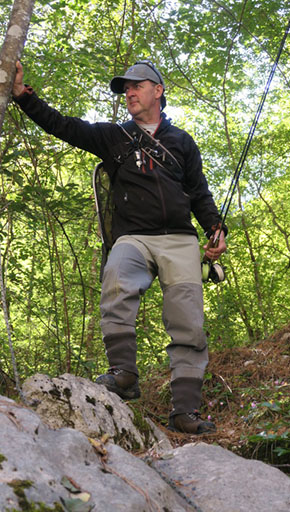 Dominik Borrmann Fly Caster at The Irish Fly Fair 2025