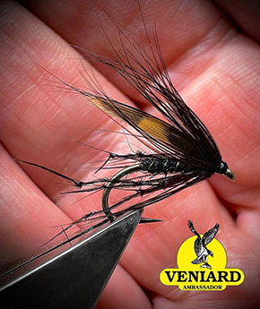 Flies by By Donald Stewart Fly Dresser tying at The Irish Fly Fair 2025