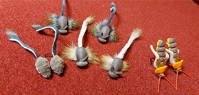 Flies by Ed Ford Fly Dresser tying at The Irish Fly Fair 2025