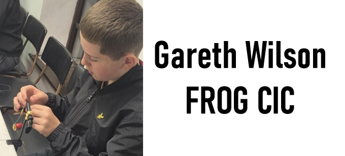 Gareth Wilson FROG CIC Young Fly Dresser at The Irish Fly Fair 2025