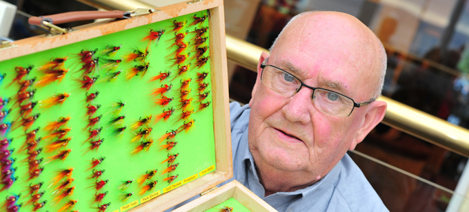 Joe McDonald Fly Dresser at The Antrim Fly Fair Shanes Castle 2022