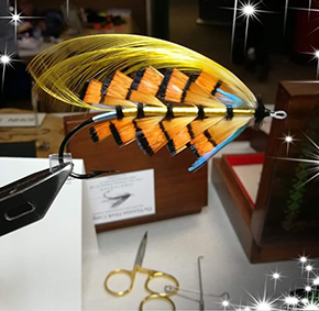 John Saxton Fly Dresser tying at The Irish Fly Fair 2025