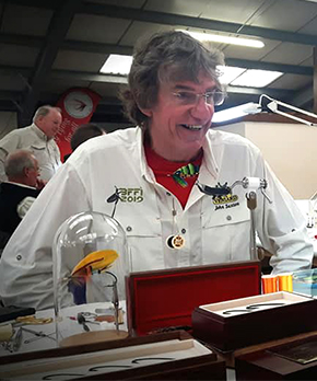 John Saxton Fly Dresser tying at The Irish Fly Fair 2025