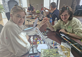 Sorcha Weld Irish Fly Dresser at the Irish Fly Fair 2025