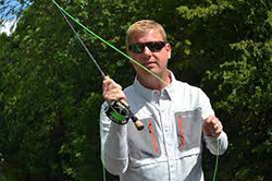 Steve Peterson Fly Caster at The Irish Fly Fair 2025