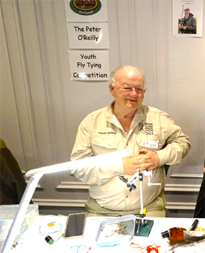 Trevor Greene Fly Dresser tying at The Irish Fly Fair 2024